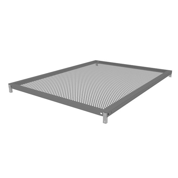 Tennsco Z-Line Additional Perf. Steel Shelf W/ Clips, 48"Wx36"Dx1 5/16"H, Gry ZMPS-4836-MGY - main